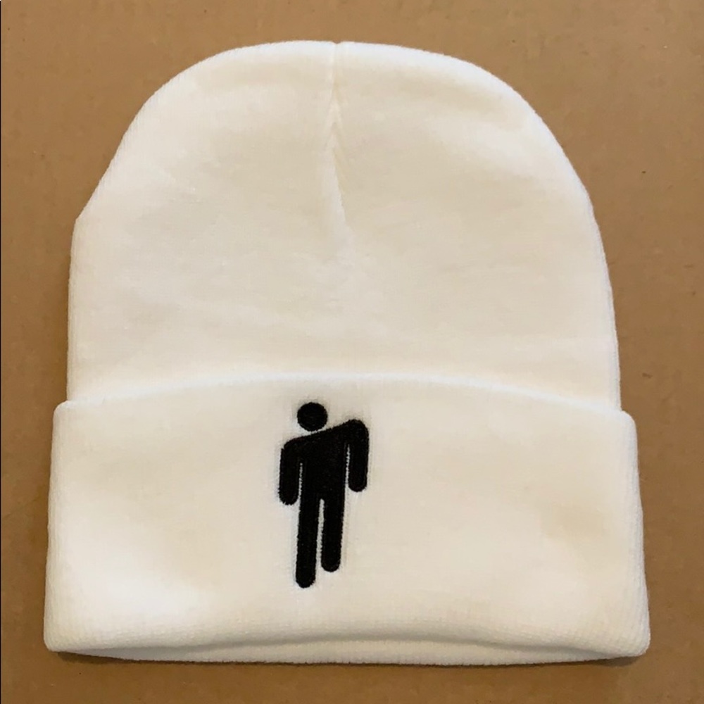 Billie Eilish beanie cap hat brand new white